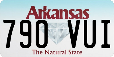 AR license plate 790VUI