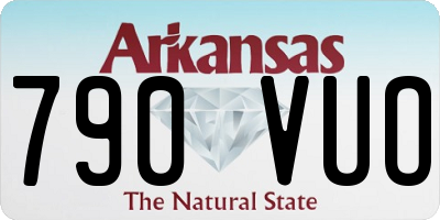 AR license plate 790VUO