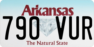 AR license plate 790VUR