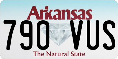 AR license plate 790VUS