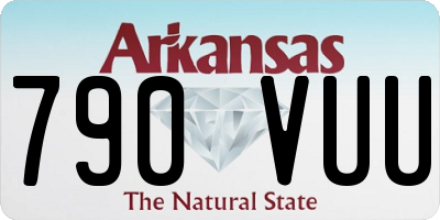 AR license plate 790VUU