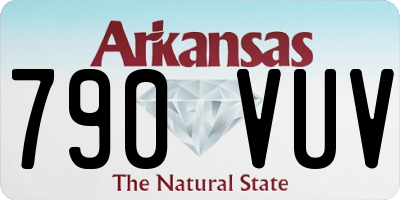 AR license plate 790VUV
