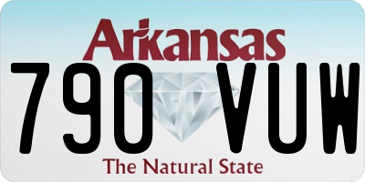 AR license plate 790VUW