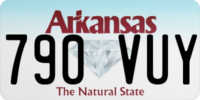 AR license plate 790VUY