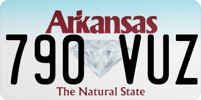 AR license plate 790VUZ