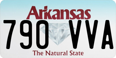 AR license plate 790VVA
