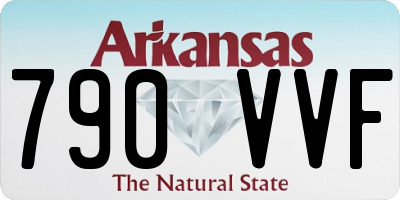 AR license plate 790VVF