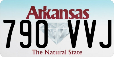 AR license plate 790VVJ