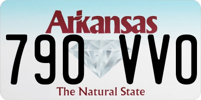 AR license plate 790VVO