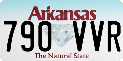 AR license plate 790VVR