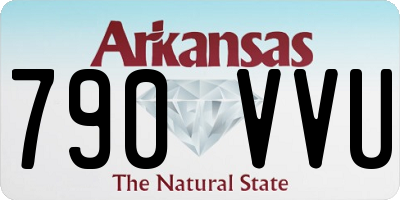 AR license plate 790VVU