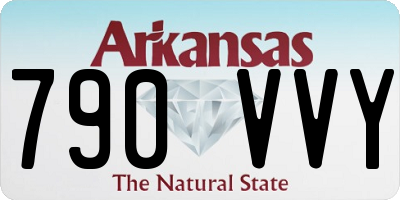 AR license plate 790VVY