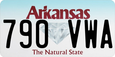 AR license plate 790VWA