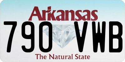 AR license plate 790VWB