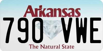 AR license plate 790VWE