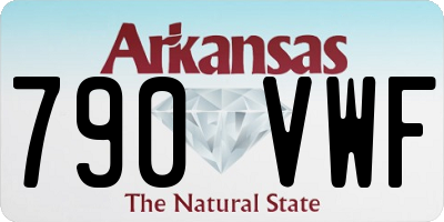 AR license plate 790VWF