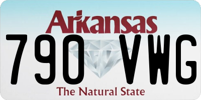 AR license plate 790VWG