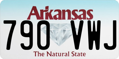 AR license plate 790VWJ