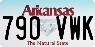 AR license plate 790VWK