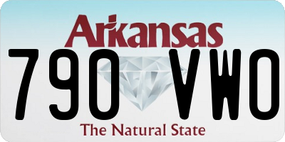 AR license plate 790VWO