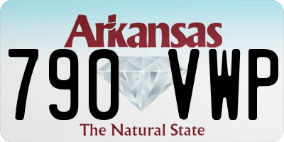 AR license plate 790VWP