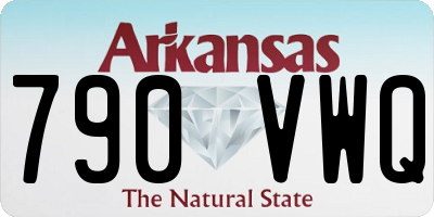 AR license plate 790VWQ
