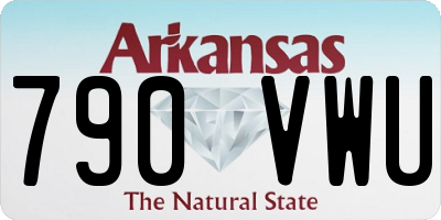 AR license plate 790VWU