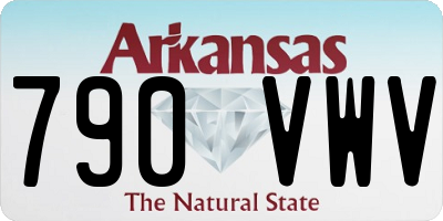 AR license plate 790VWV