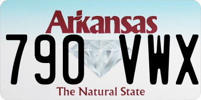 AR license plate 790VWX