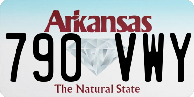 AR license plate 790VWY