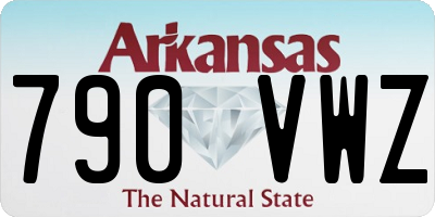 AR license plate 790VWZ