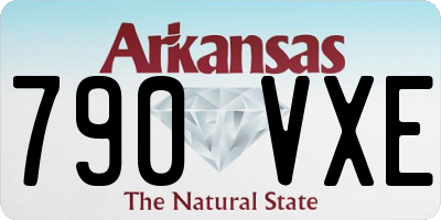 AR license plate 790VXE