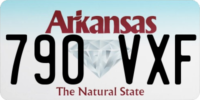 AR license plate 790VXF
