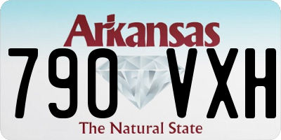 AR license plate 790VXH