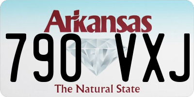 AR license plate 790VXJ