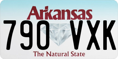 AR license plate 790VXK