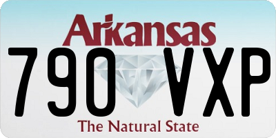 AR license plate 790VXP