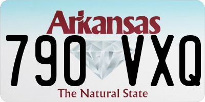 AR license plate 790VXQ