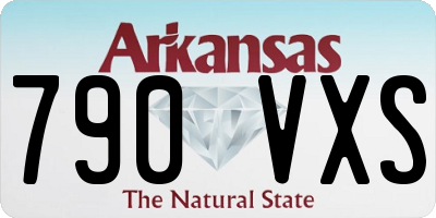 AR license plate 790VXS