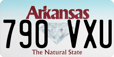 AR license plate 790VXU