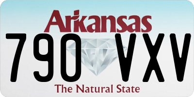 AR license plate 790VXV