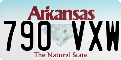 AR license plate 790VXW