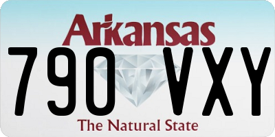 AR license plate 790VXY