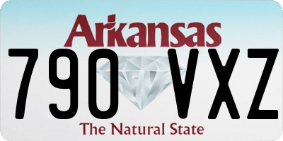 AR license plate 790VXZ