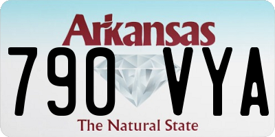 AR license plate 790VYA