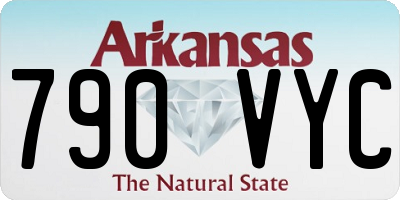 AR license plate 790VYC