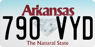 AR license plate 790VYD