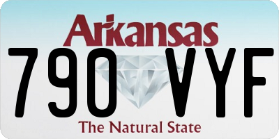 AR license plate 790VYF