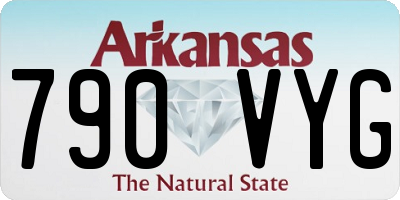 AR license plate 790VYG