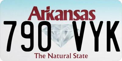 AR license plate 790VYK